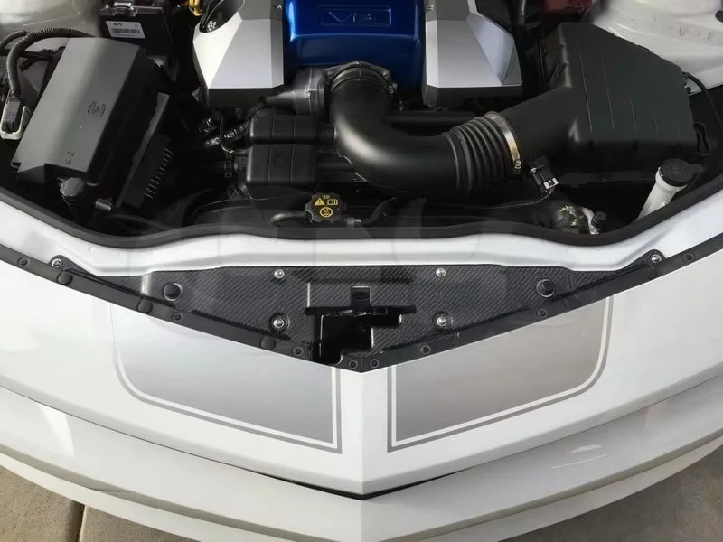 Trade Assurance Carbon Fiber Cooling Panel Fit For 2010-2015 Ca*maro Radiator Cooling Panel